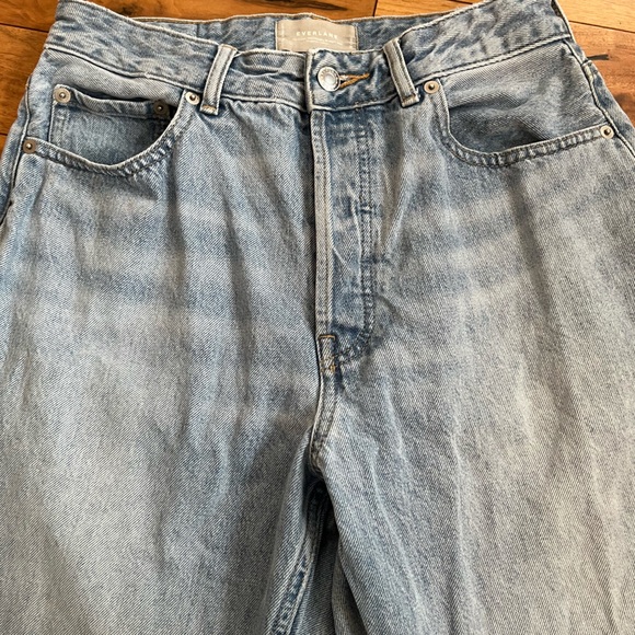 Everlane Sky Blue The Curvy 90s Cheeky Straight Jean High-Rise Cute Jeans - Picture 7 of 12